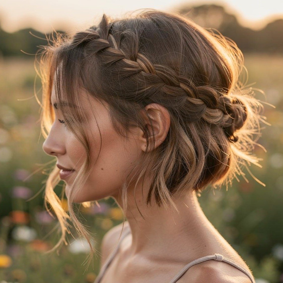 15 Braided Hairstyles Short Hair Lovers Will Want to Try 13 Braided Bob Style