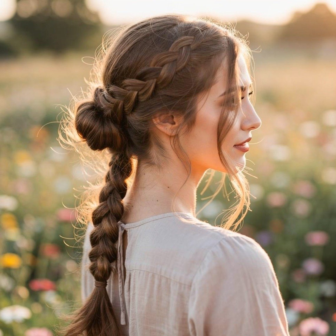 Braided Boho Bun
