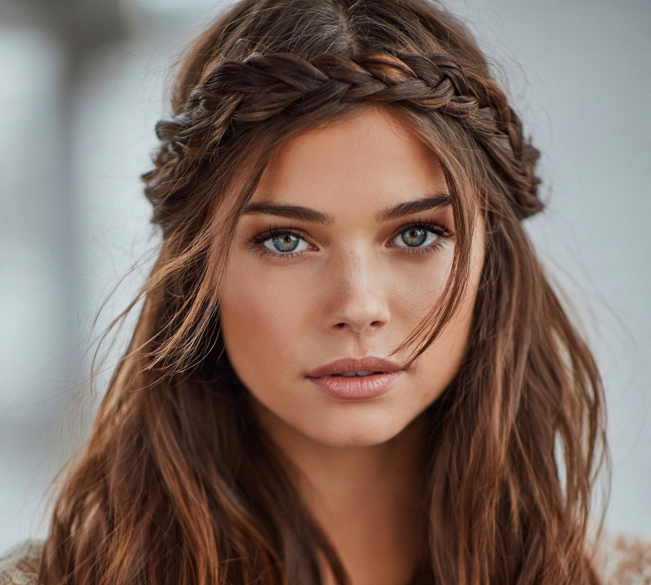 Cute Hairstyles For Long Hair: 16 Stunning Ideas 8 Braided Crown Long Cute Hairstyle