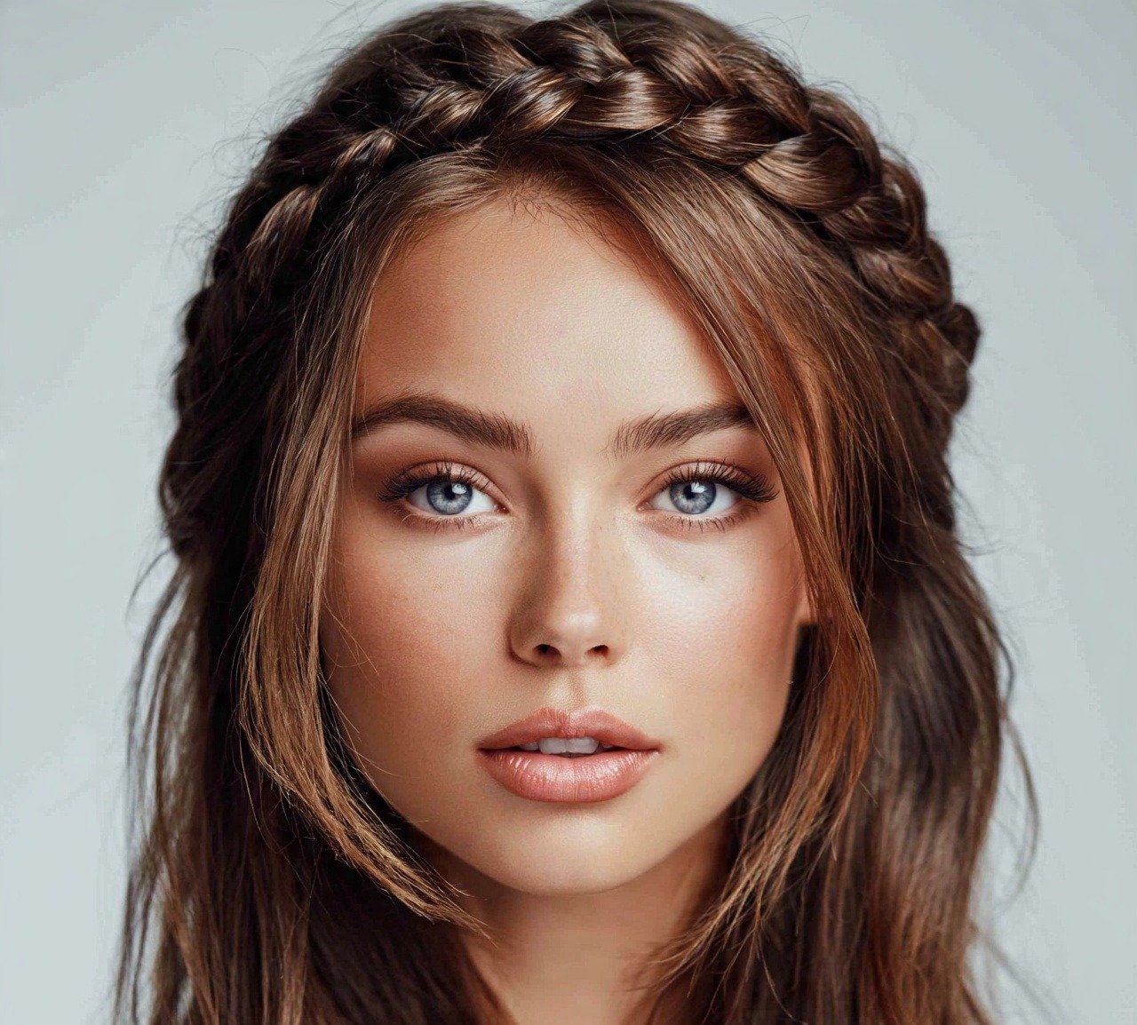 Braided Crown Simple Hairstyle