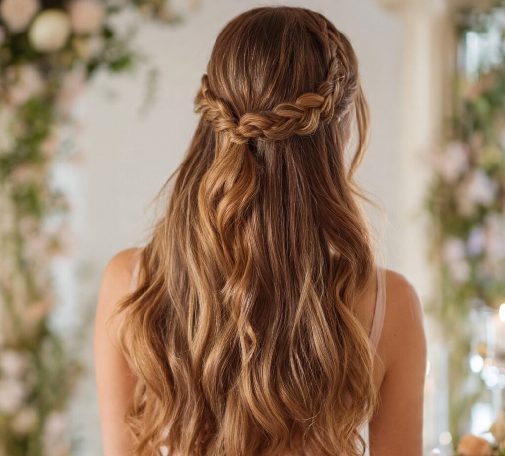 Braided Half Up Style