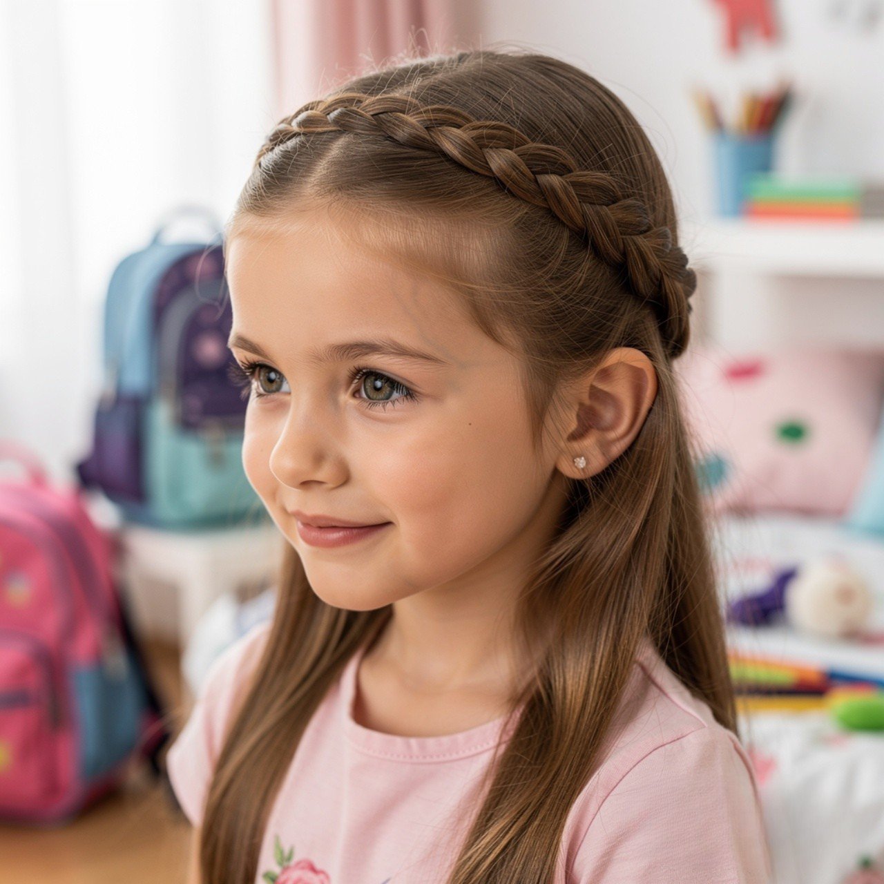 13 Trending Easy Kids Hairstyles for Cute Everyday Looks 14 Braided Headband Easy Kids Hairstyle