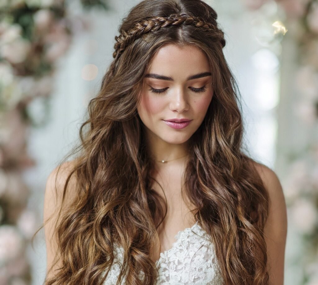 Braided Headband with Flowing Waves cropped