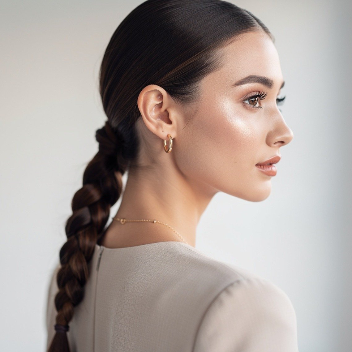 15 Simple Wedding Hairstyles That Look Elegant and Timeless 11 Braided Low Ponytail