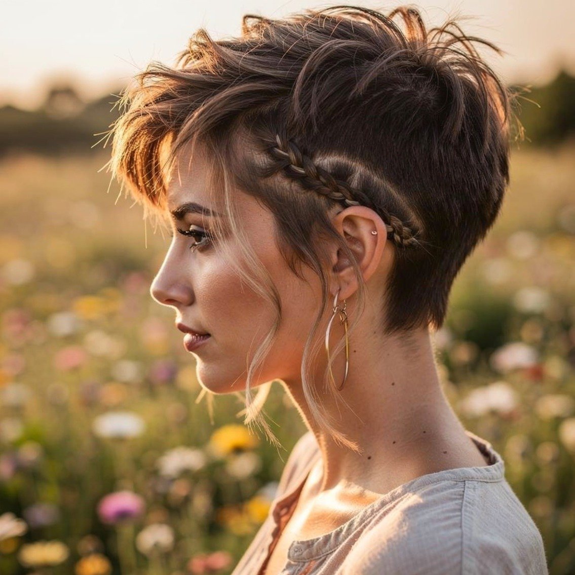 Braided Pixie Accent