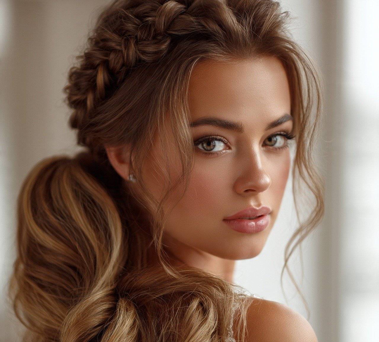 Wedding Hairstyles for Long Hair: 15 Trending Ideas for Your Big Day 16 Braided Ponytail With Voluminous Tail Wedding Hairstyle For Long Hair