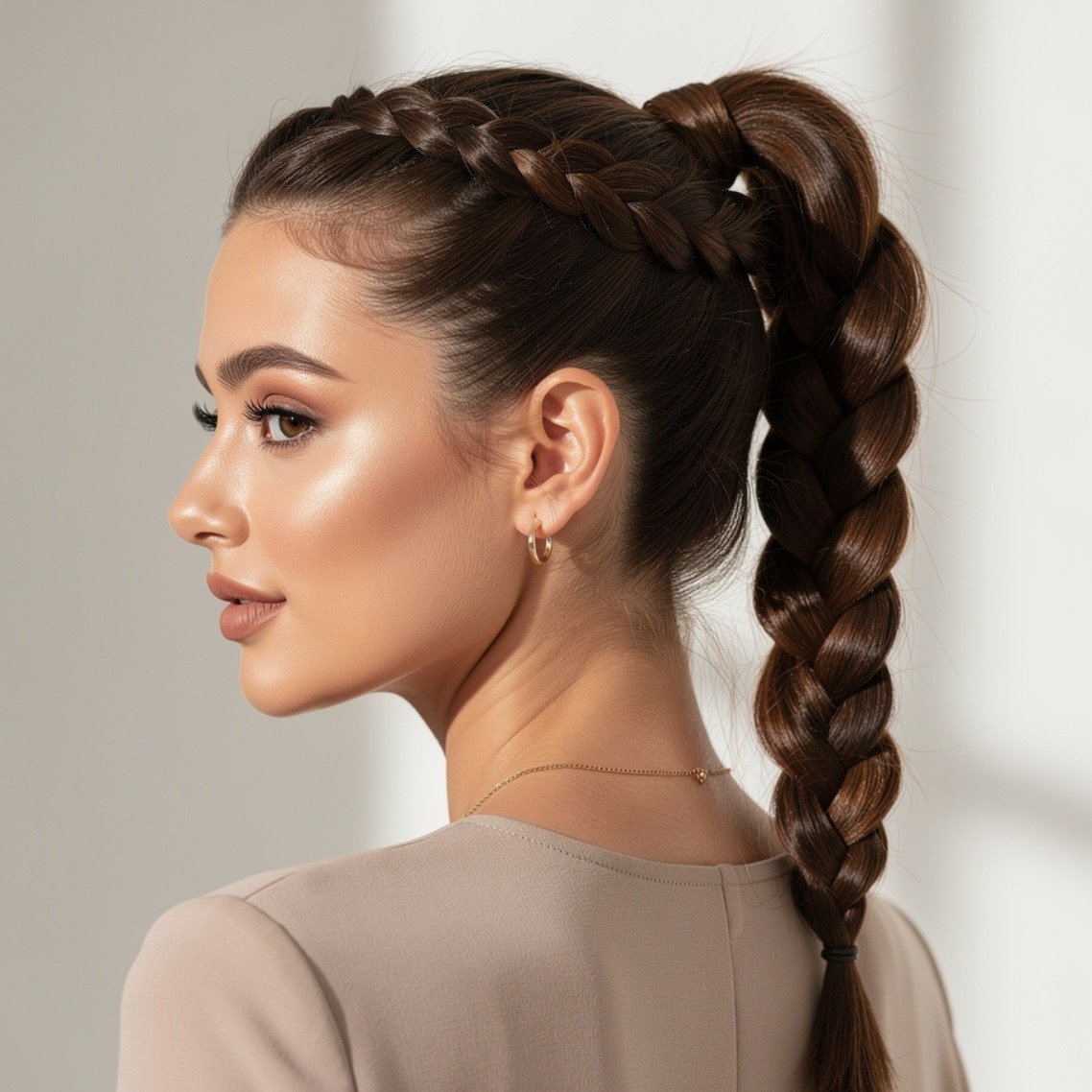 15 Trending Simple Braided Hairstyles That Are Stylish and Easy to Recreate 9 Braided Ponytail