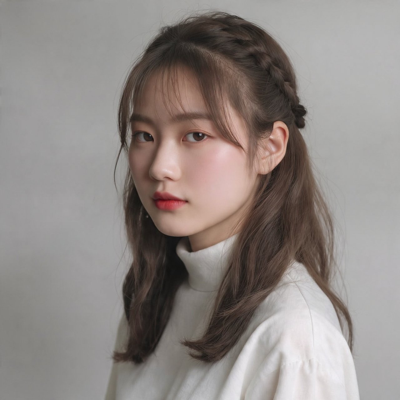 Braided Pull Back for Bangs and Layers