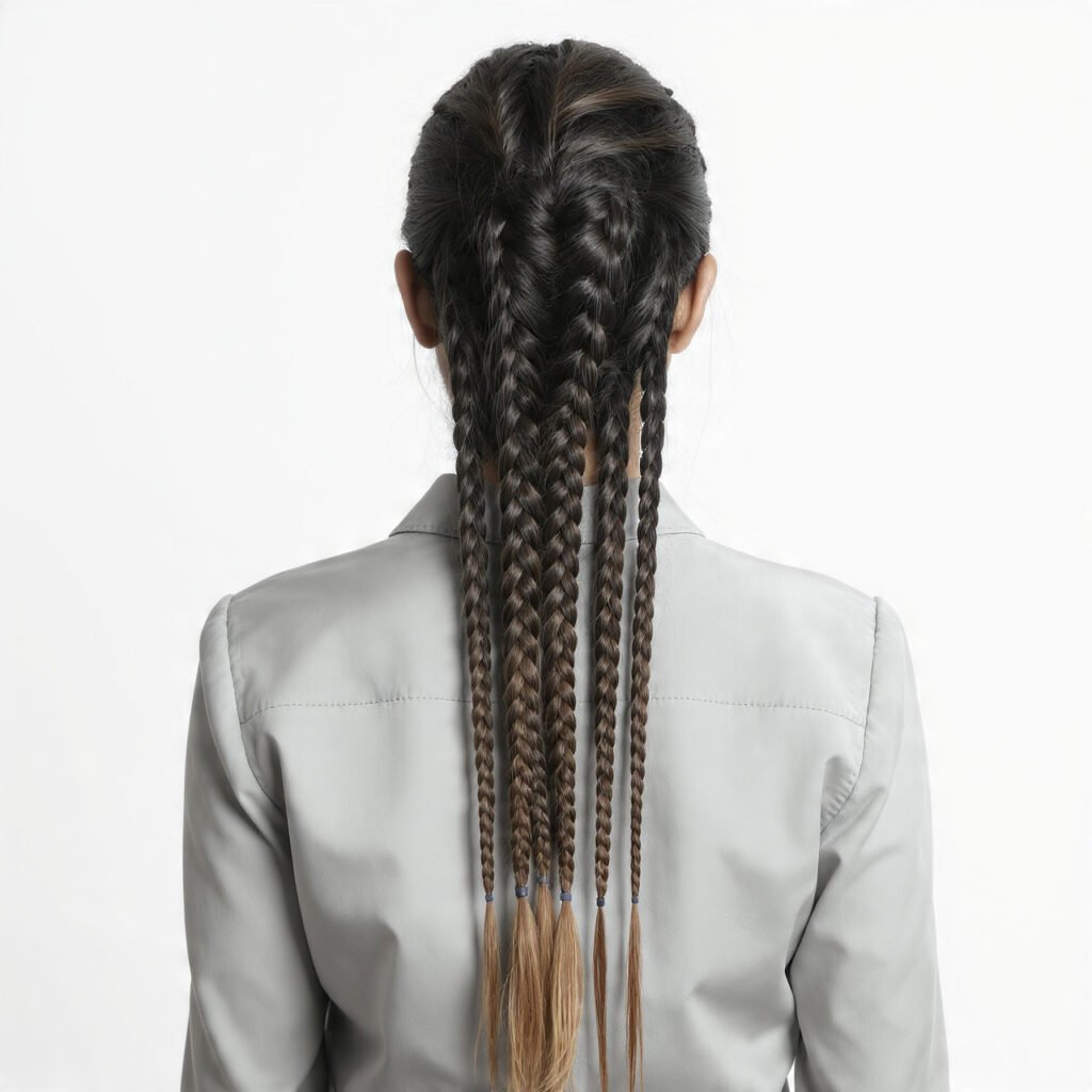 16 Trending Slick Back Hairstyles Women Are Obsessed With 15 Braided Slick Back with Loose Ends Hairstyles