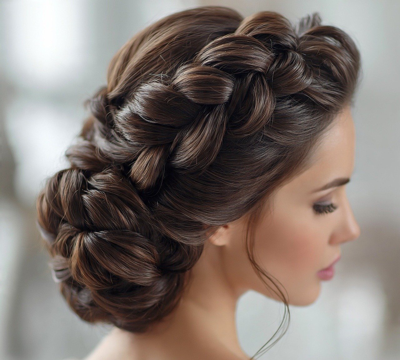 Wedding Hairstyles for Long Hair: 15 Trending Ideas for Your Big Day 7 Braided Updo With Intricate Details Wedding Hairstyle For Long Hair