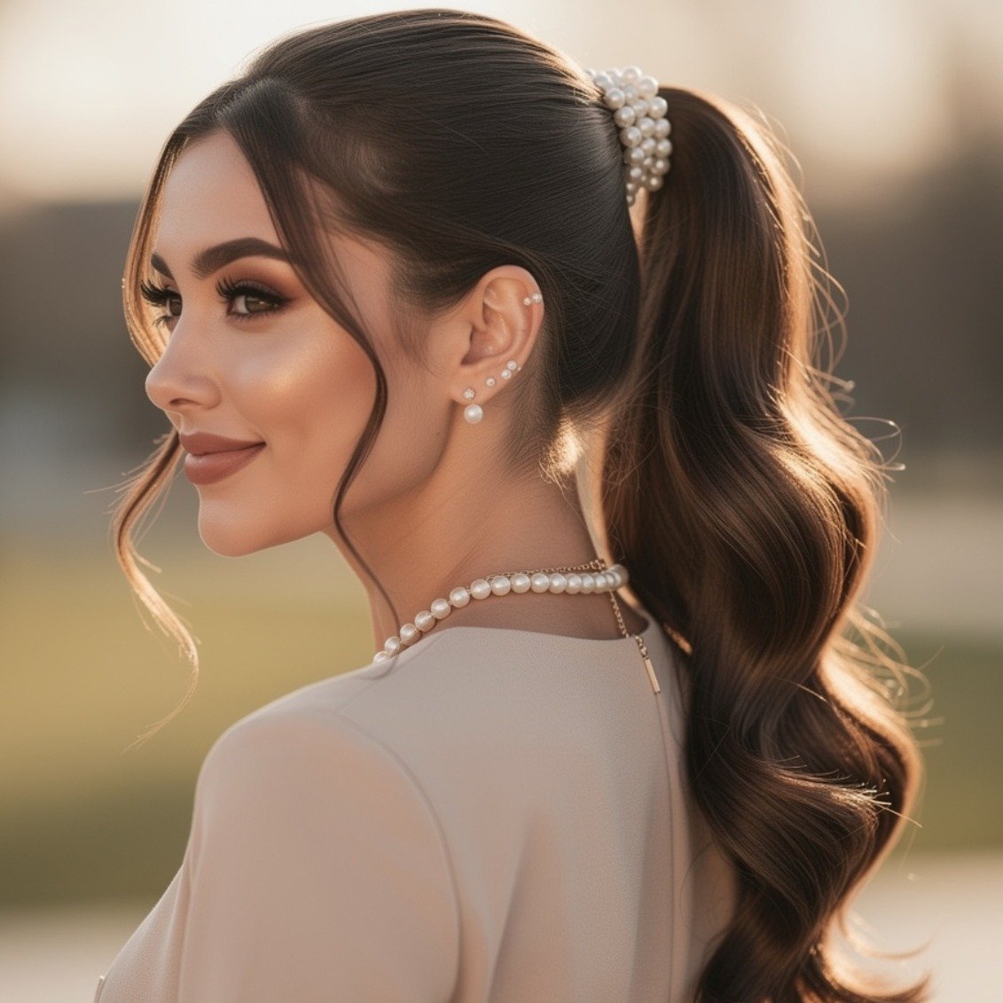 15 Trending Simple Hairstyles for Straight Hair That Are Easy and Stylish 11 Bubble Ponytail 6