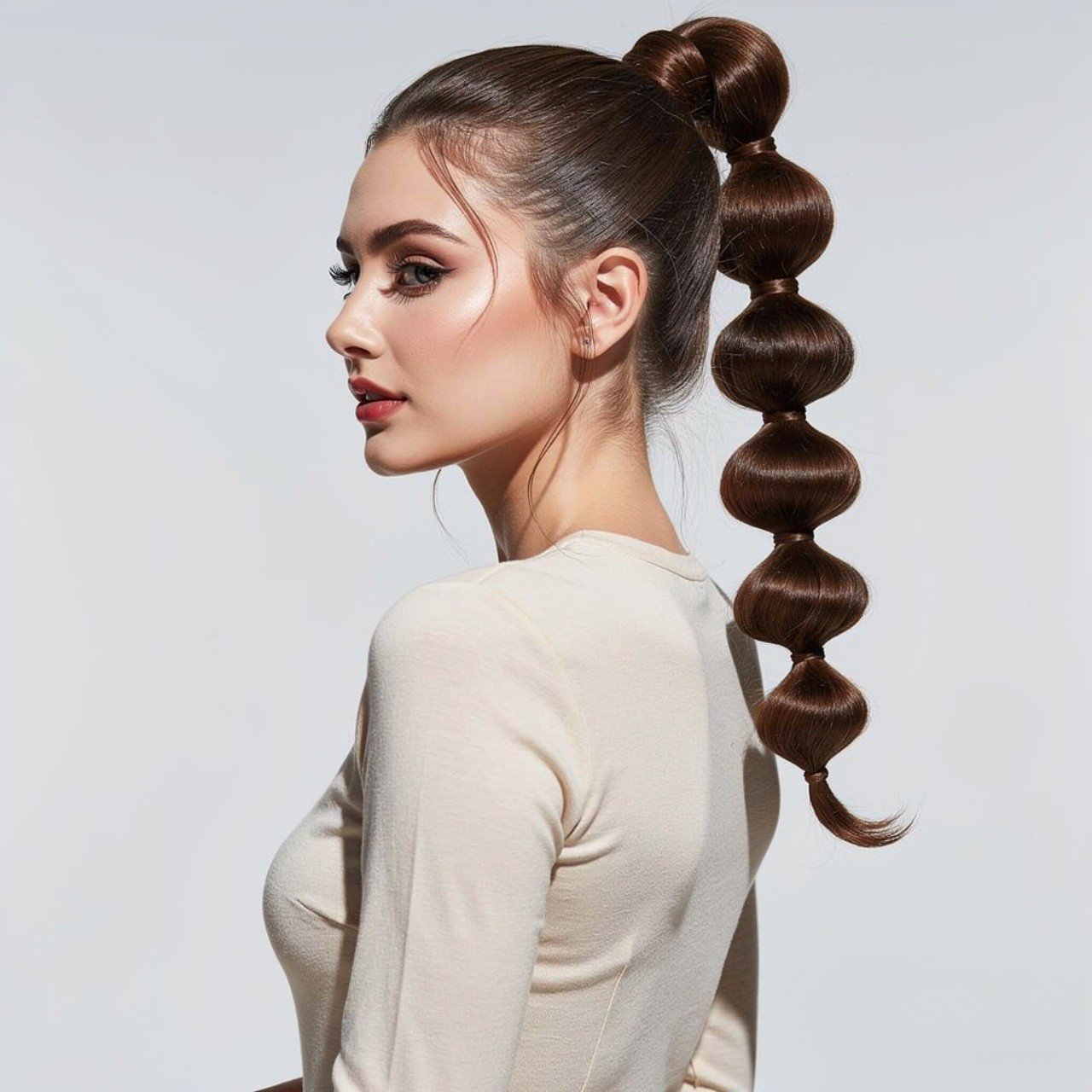 17 Trendy Summer Hairstyles for Long Hair that You’ll Love 8 Bubble Ponytail Summer Hairstyles for Long Hair