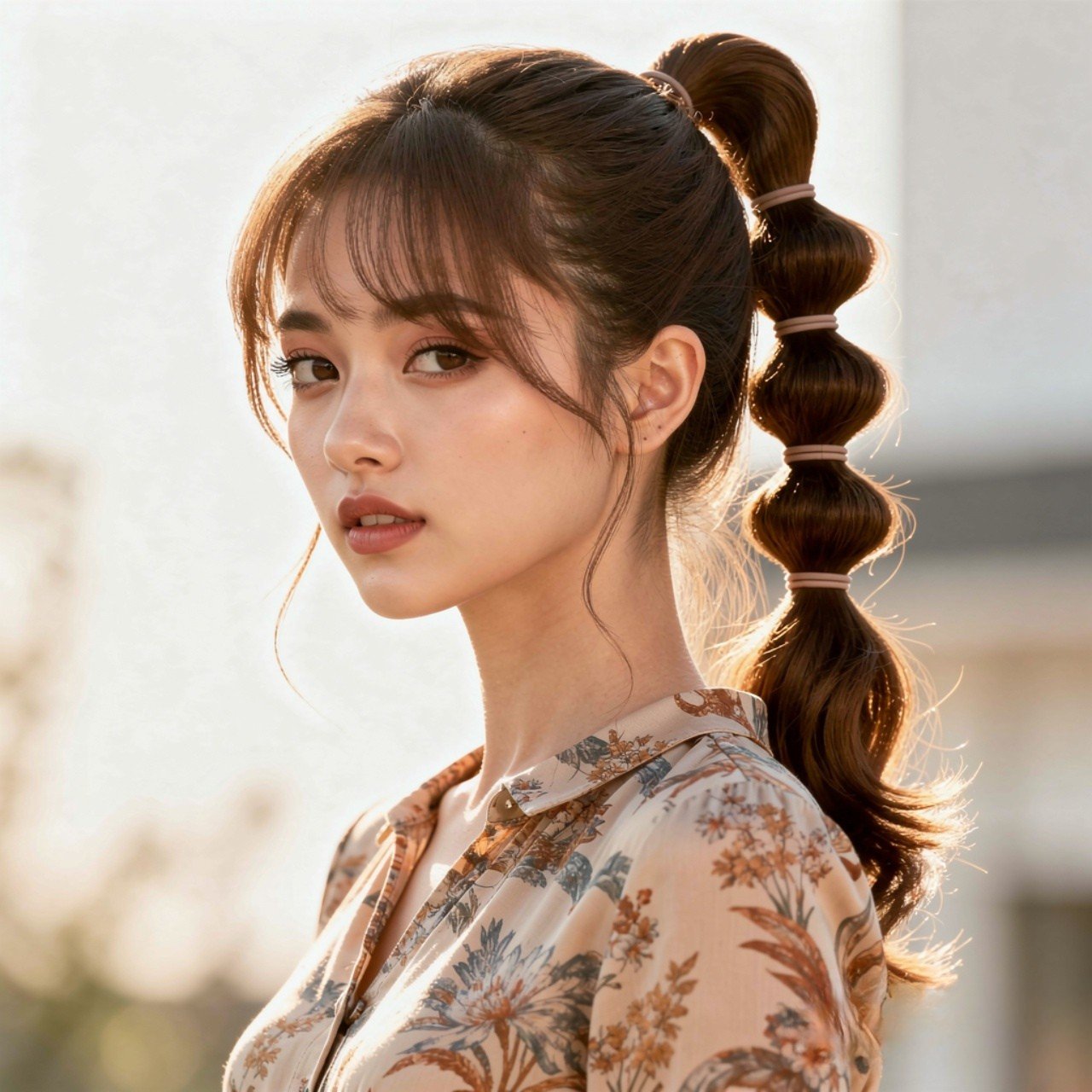 Summer Hairstyles for Medium Hair: 13 Trendy Ideas to Try that You’ll Love 10 Bubble Ponytail Summer Hairstyles for Medium Hair