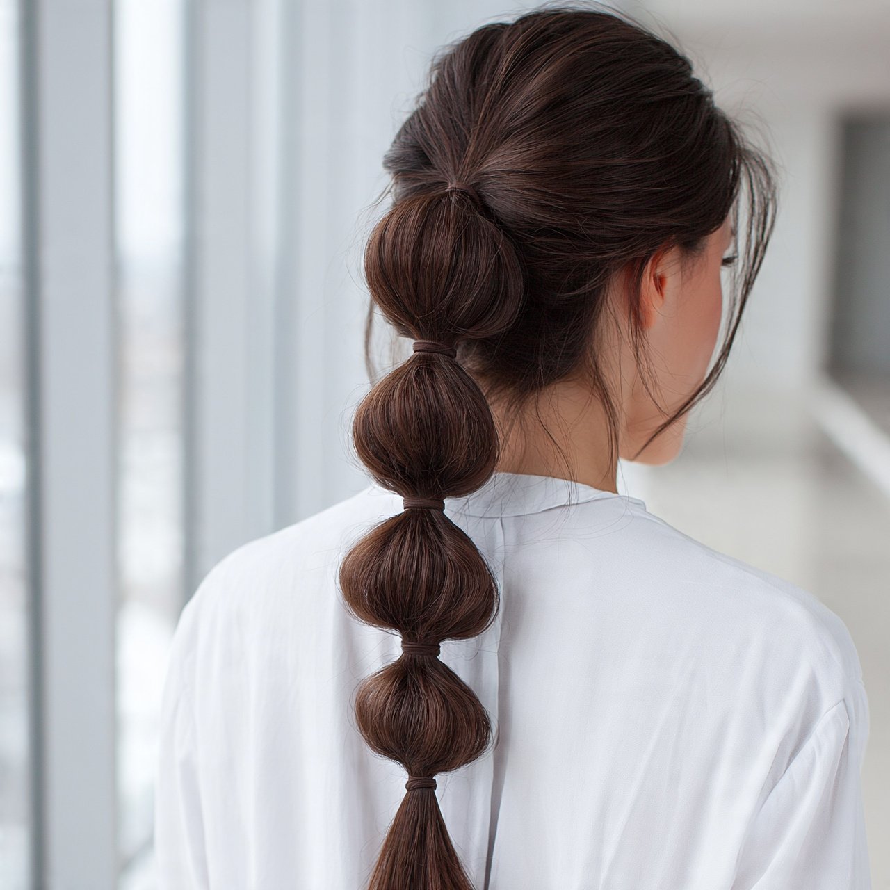 15 Trending Simple Hairstyles for Long Hair That Look Effortlessly Chic 11 Bubble Ponytail