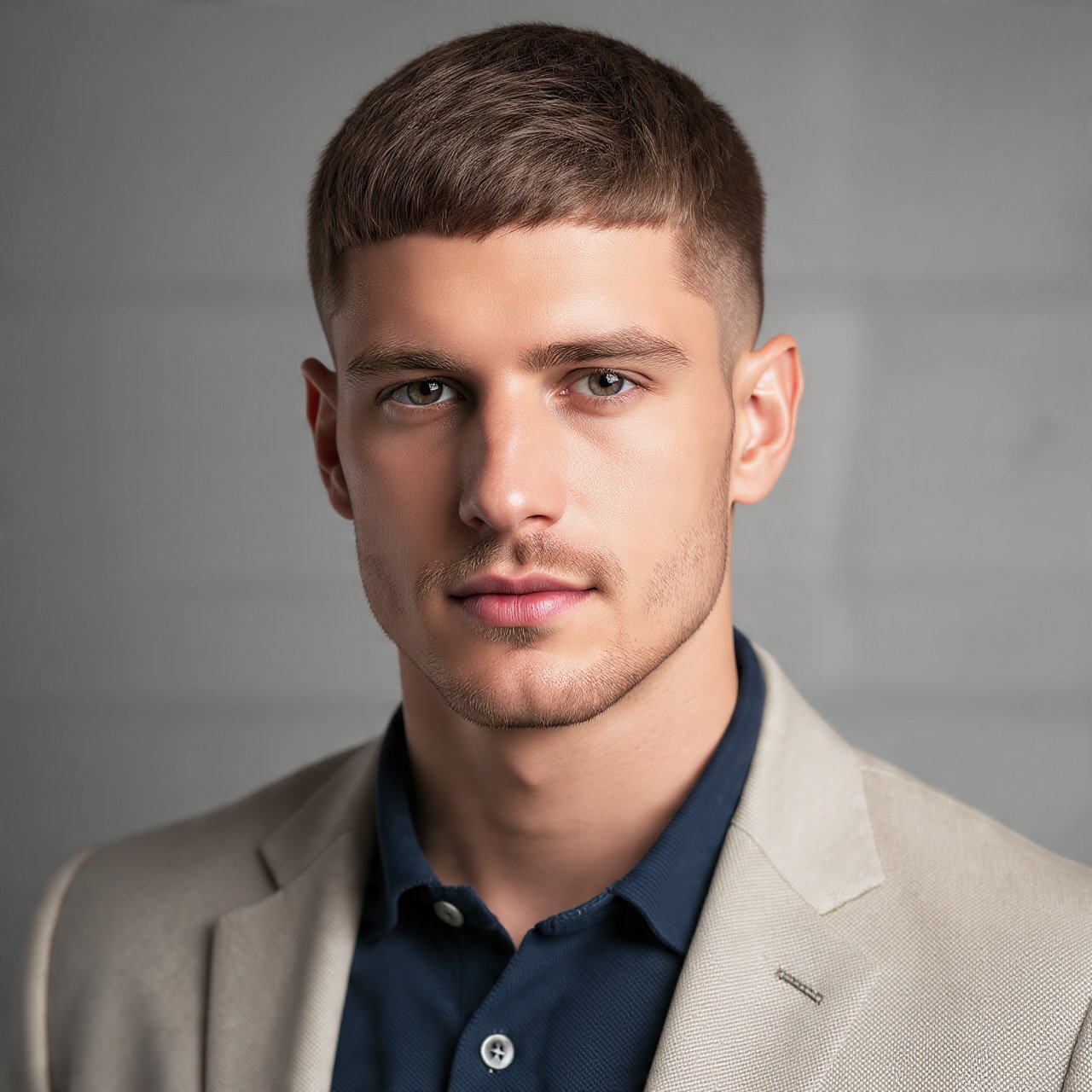 Caesar Cut For Men