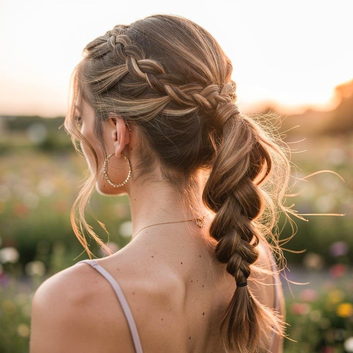 Braided Hairstyles Ponytail for a Stylish and Effortless Look 2 Classic Braided Ponytail