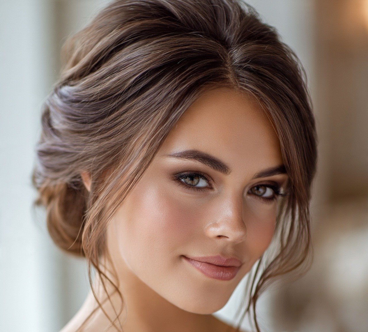 Wedding Hairstyles for Long Hair: 15 Trending Ideas for Your Big Day 2 Classic Bridal Updo With Soft Face Framing Tendrils Wedding Hairstyle For Long Hair