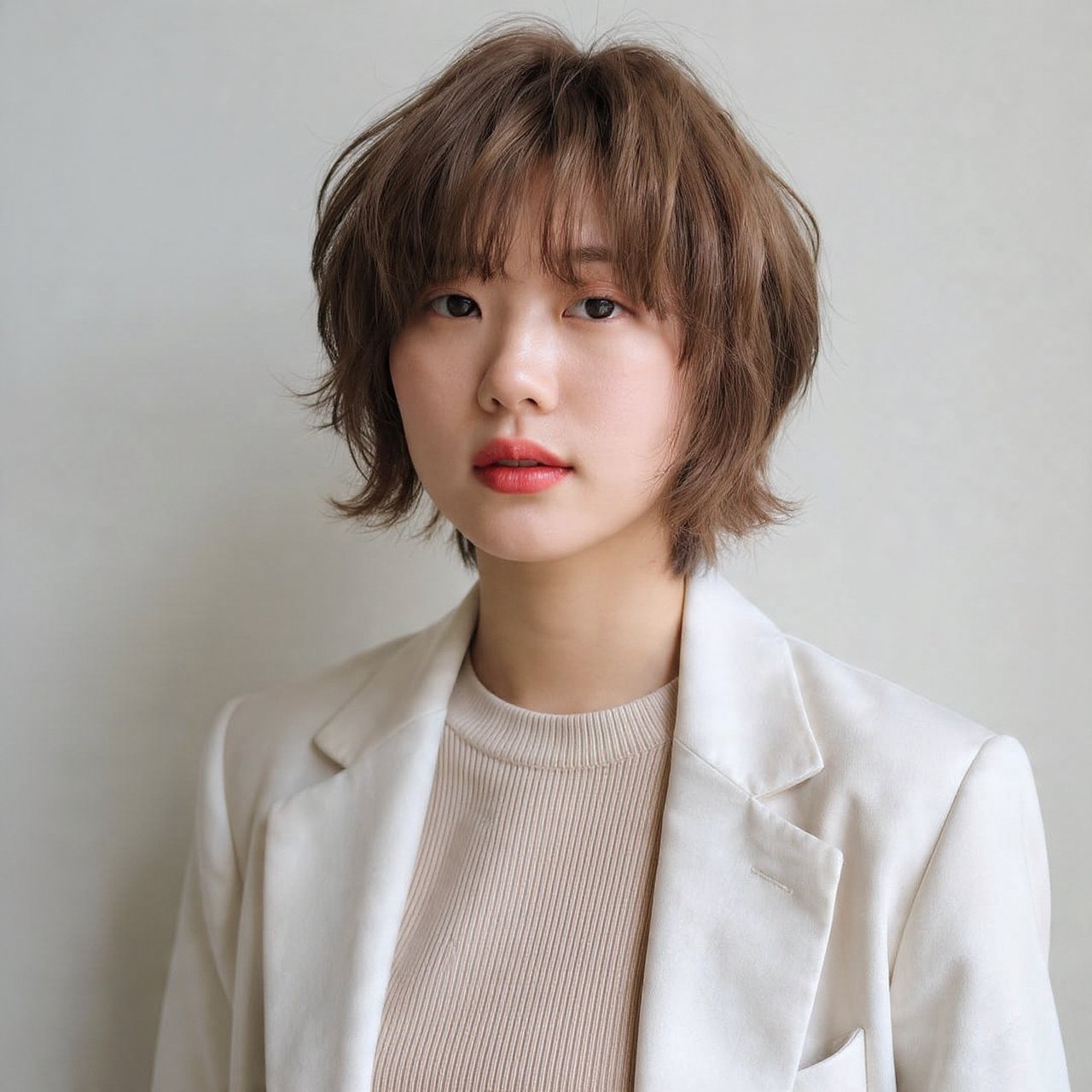Classic Choppy Chin Length Bob