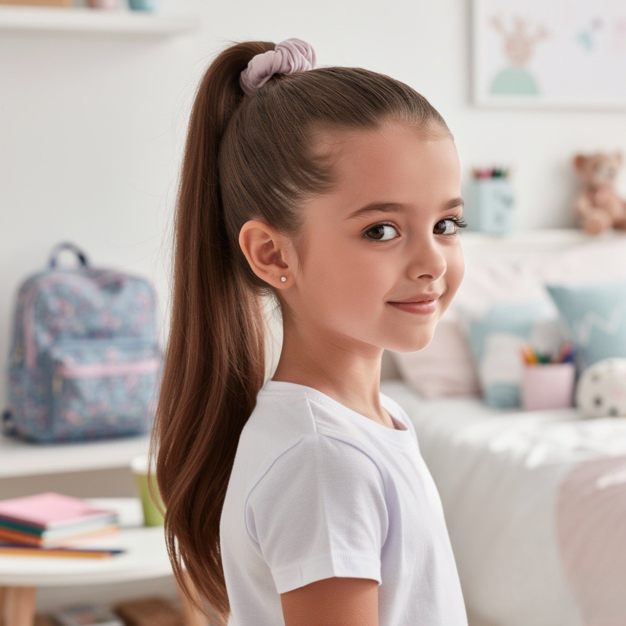 Classic High Ponytail Cute Easy Hairstyle