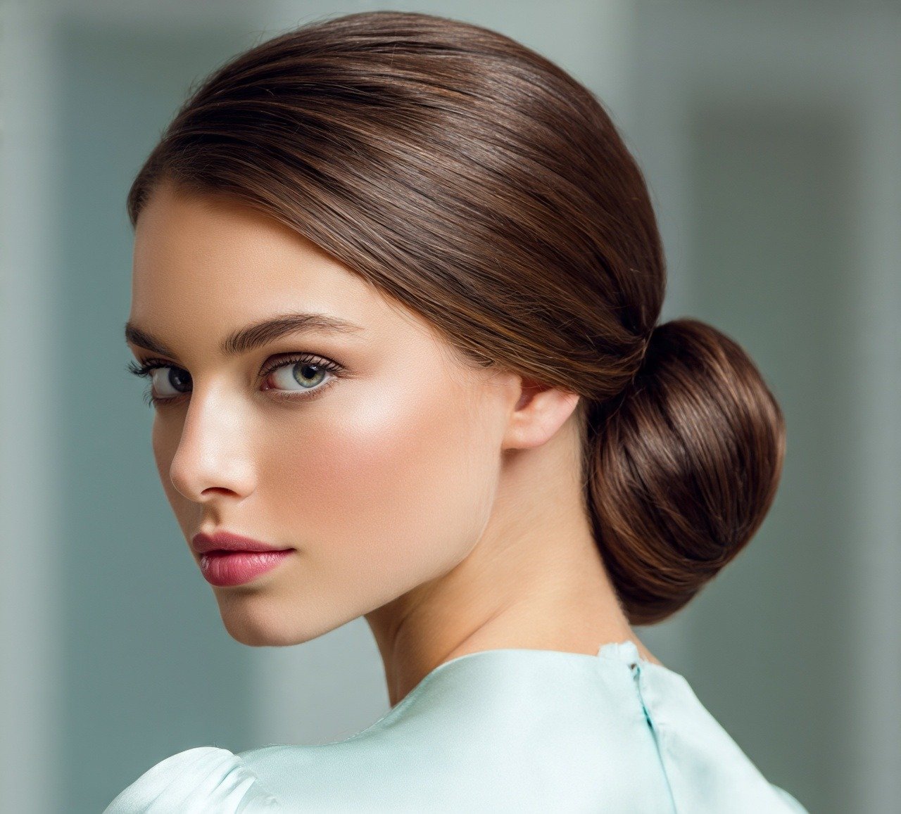 Classic Low Bun Formal Long Hair
