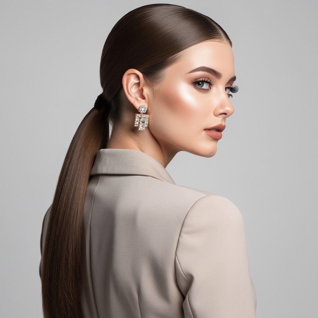 15 Trending Simple Easy Hairstyles That Look Stylish Every Day 2 Classic Low Ponytail 4