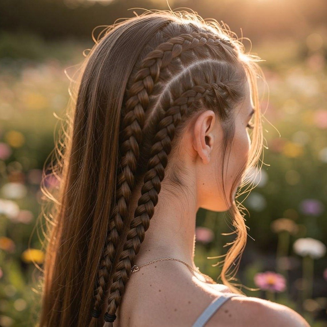 Classic Straight Back Cornrows