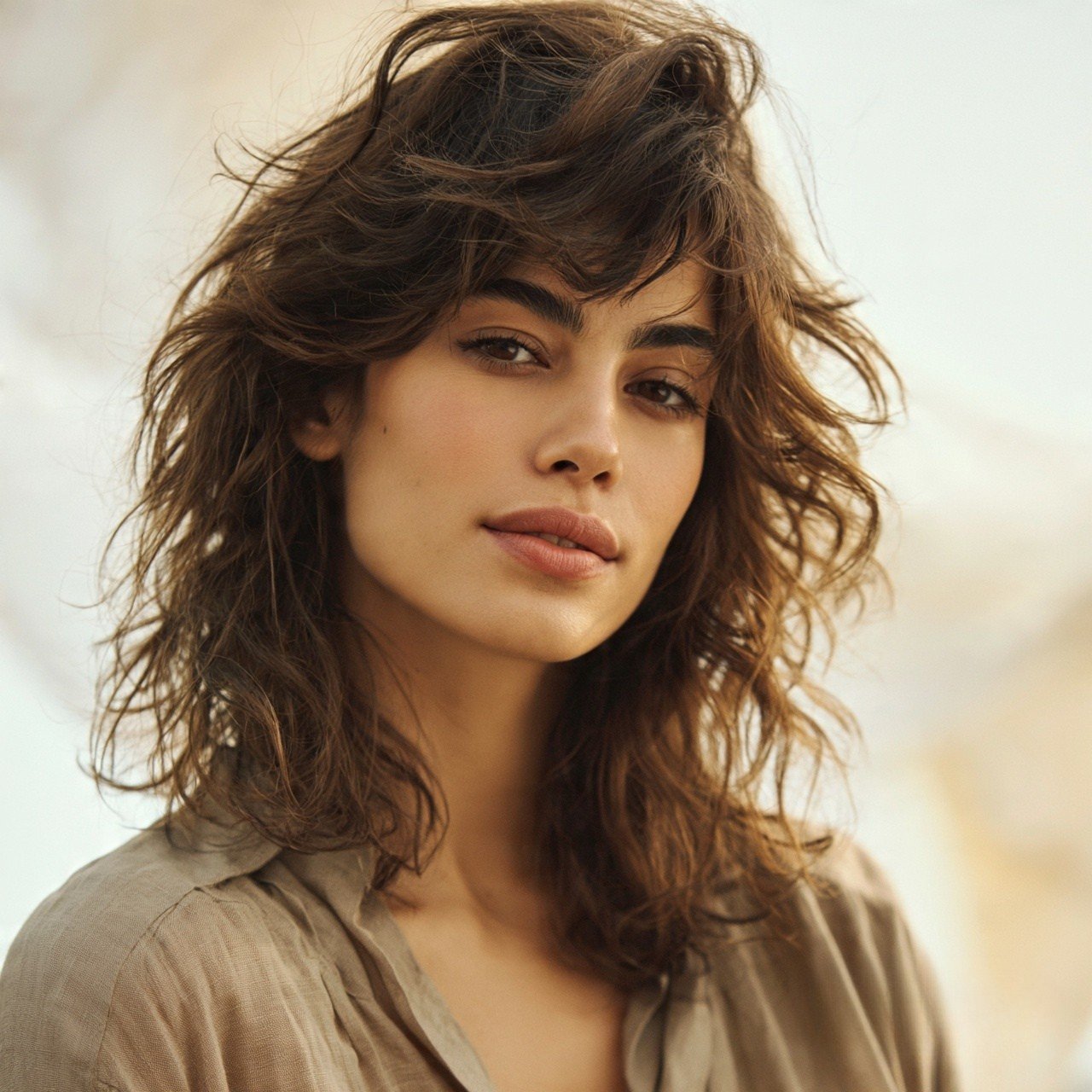 Clavicle Cut with Waves For Wavy Hairs