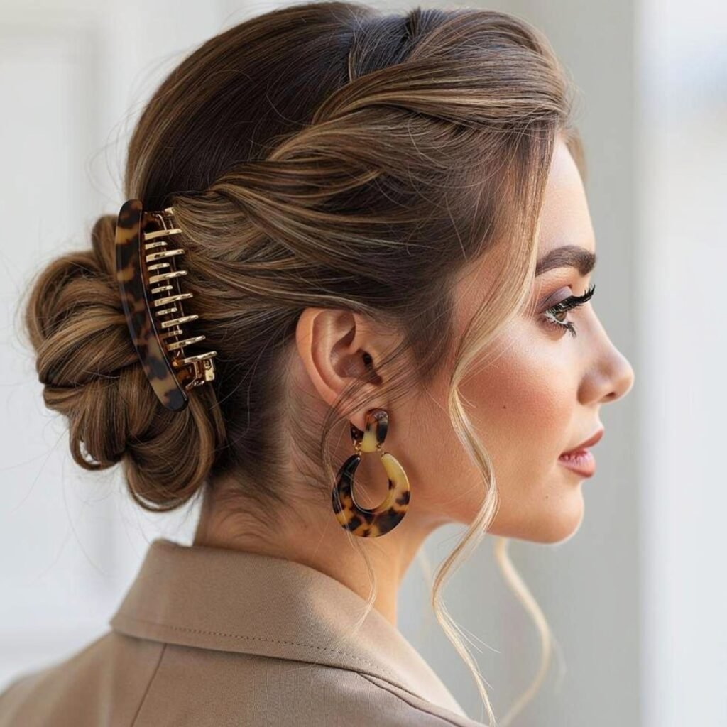 15 Trending Simple Easy Hairstyles That Look Stylish Every Day 7 Claw Clip Twist 5