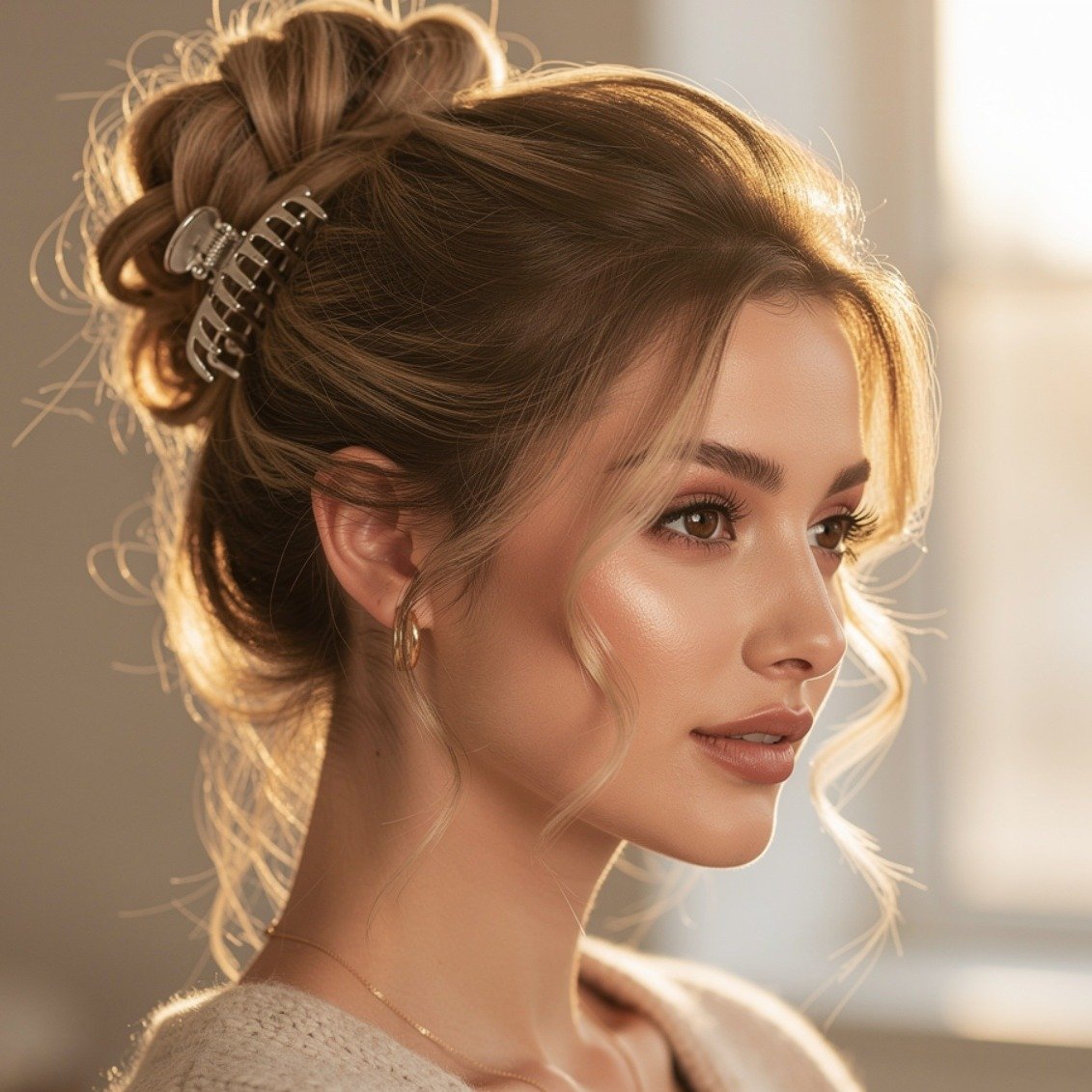 15 Trending Simple Elegant Hairstyles for Everyday and Special Events 12 Claw Clip Updo