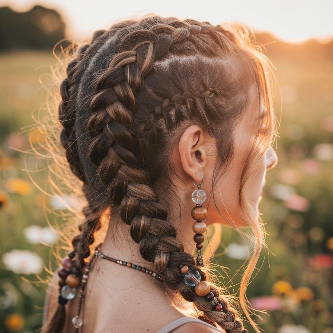 Cornrows with Beads 1