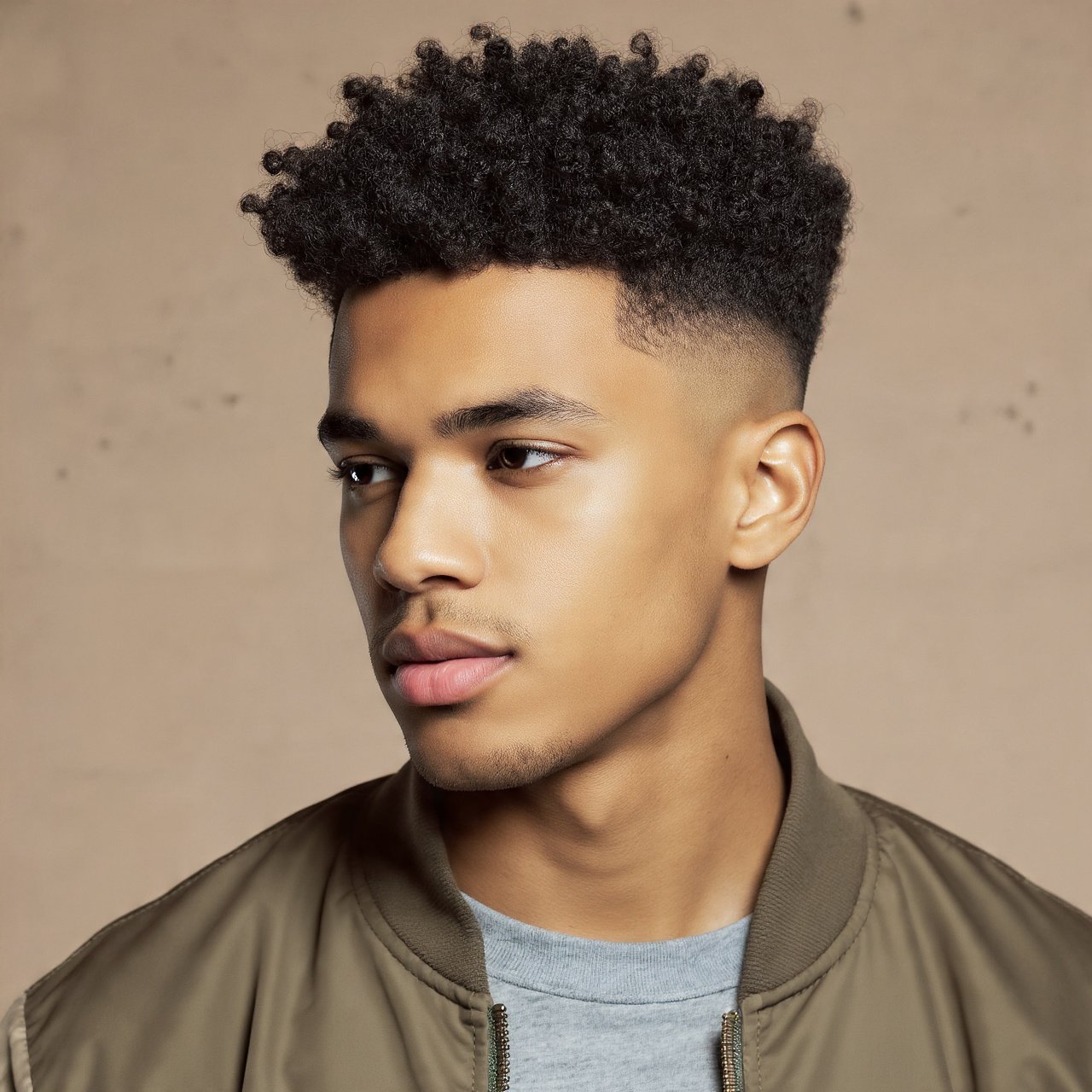 16 Curly Hairstyles Men Will Love This Year 14 Curly Afro Fade Hairstyle For Men