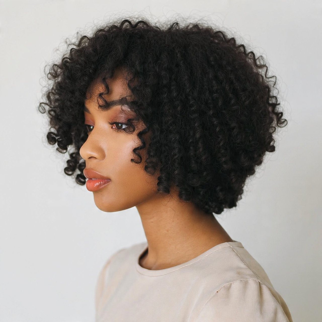 16 Trending Chic Short Curly Bob Hairstyles to Refresh Your Look 7 Curly Bob for Thick Dense Curls