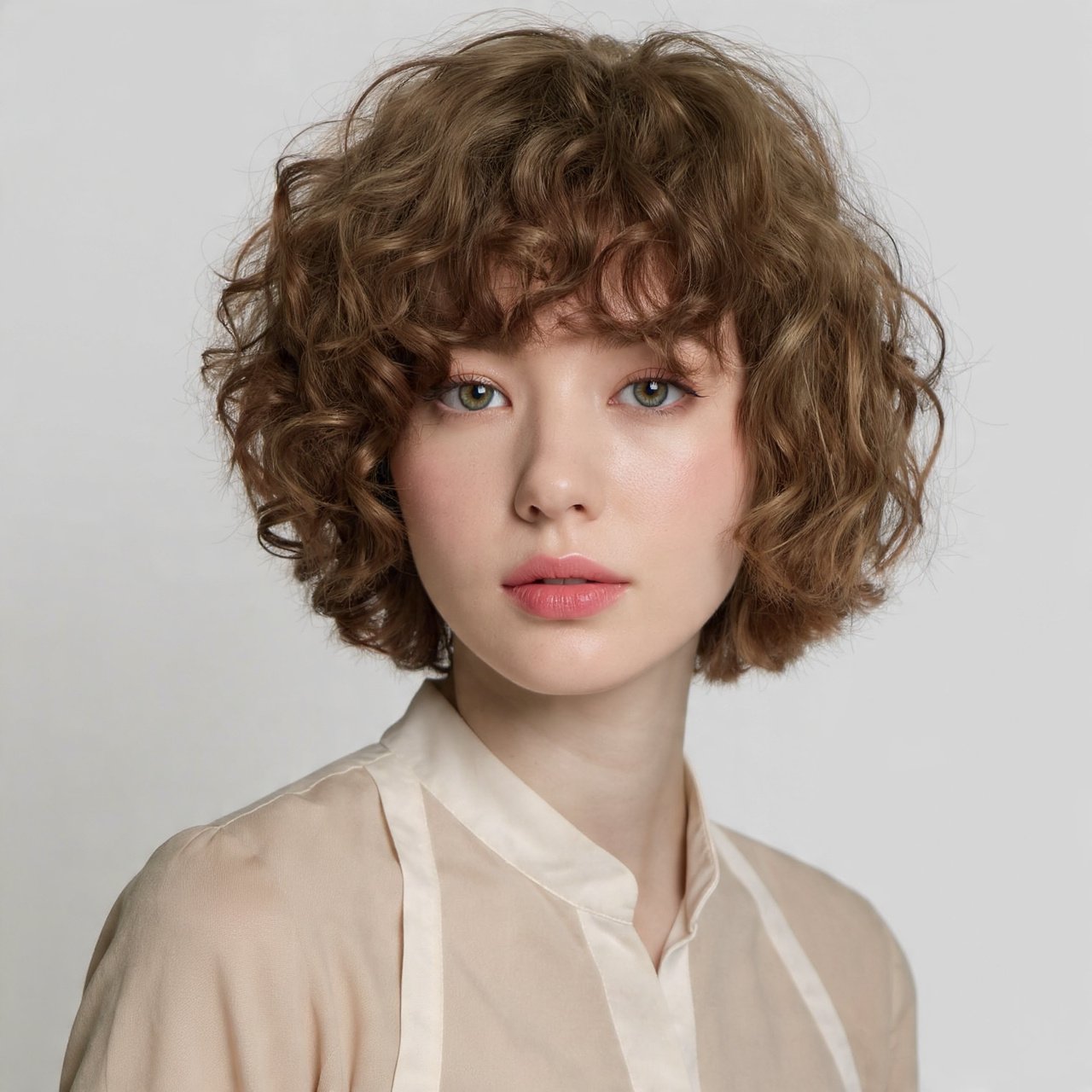 16 Trending Chic Short Curly Bob Hairstyles to Refresh Your Look 4 Curly Bob with Bangs 1