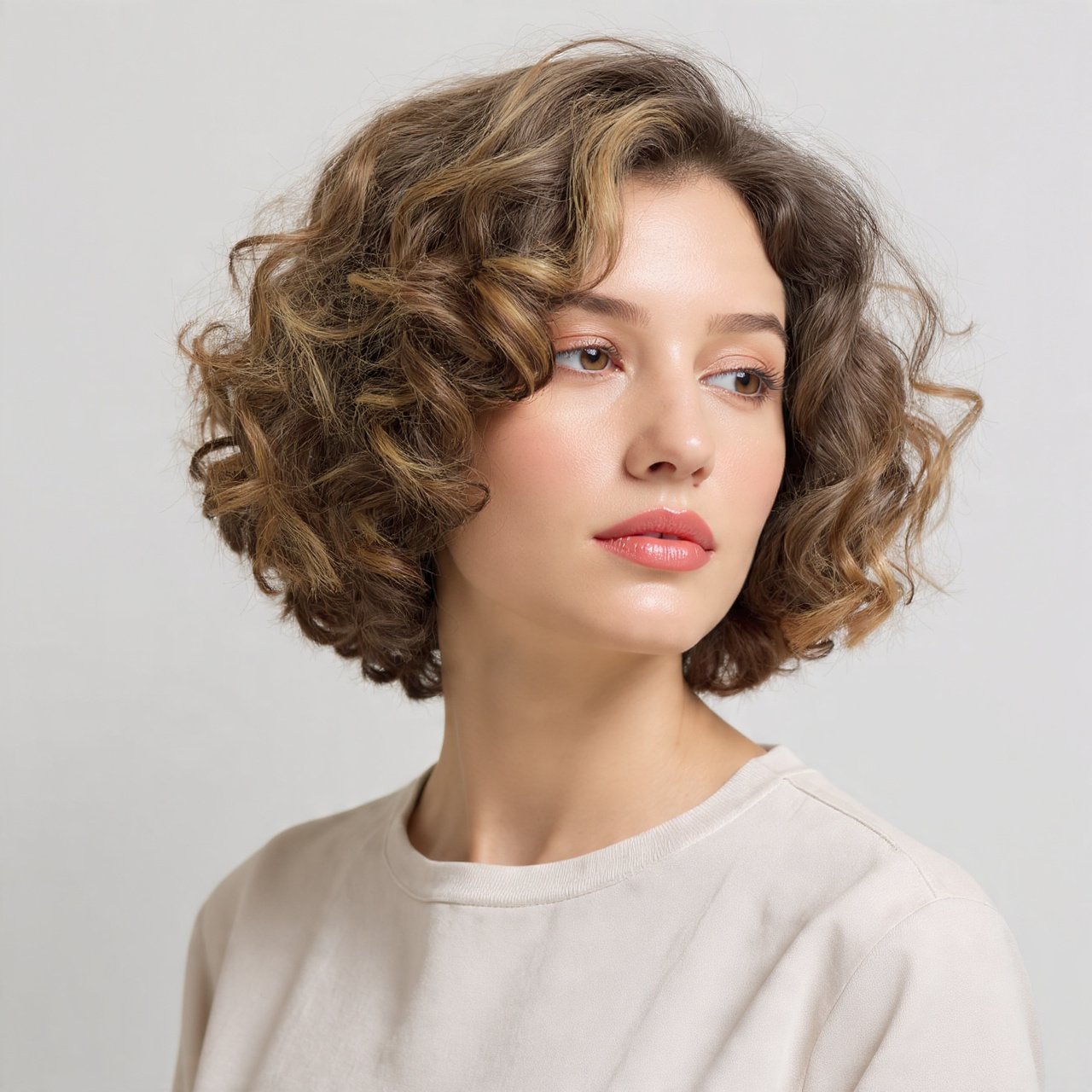 16 Trending Chic Short Curly Bob Hairstyles to Refresh Your Look 10 Curly Bob with Highlights 2