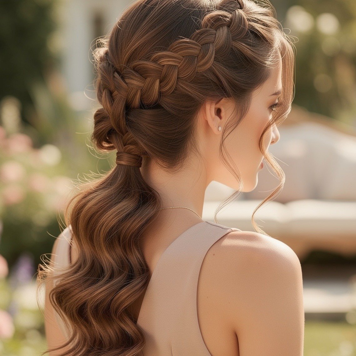 Curly Fishtail Braid