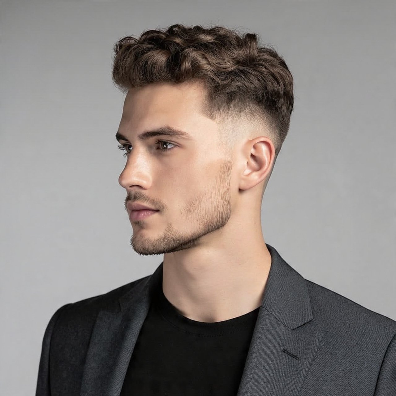 16 Curly Hairstyles Men Will Love This Year 16 Curly Hard Part Hairstyle For Men