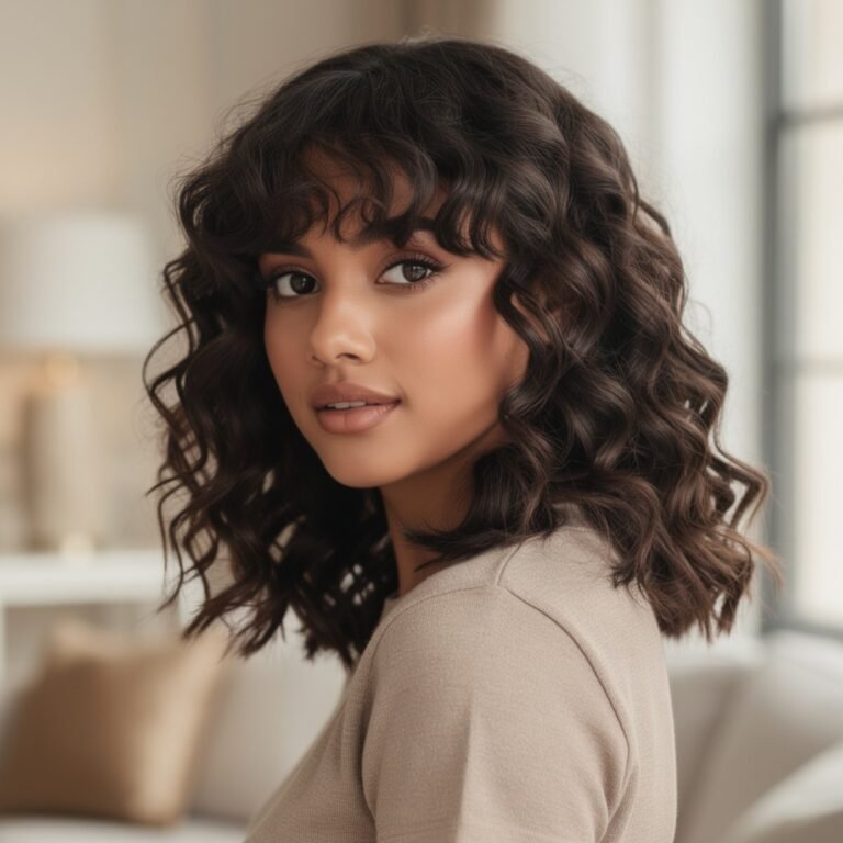 15 Trending Ideas Curly Hairstyles With Bangs That Actually Flatter Every Curl Type 19 curly hairstyles with bangs