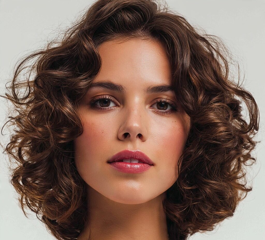 Curly Long Bob