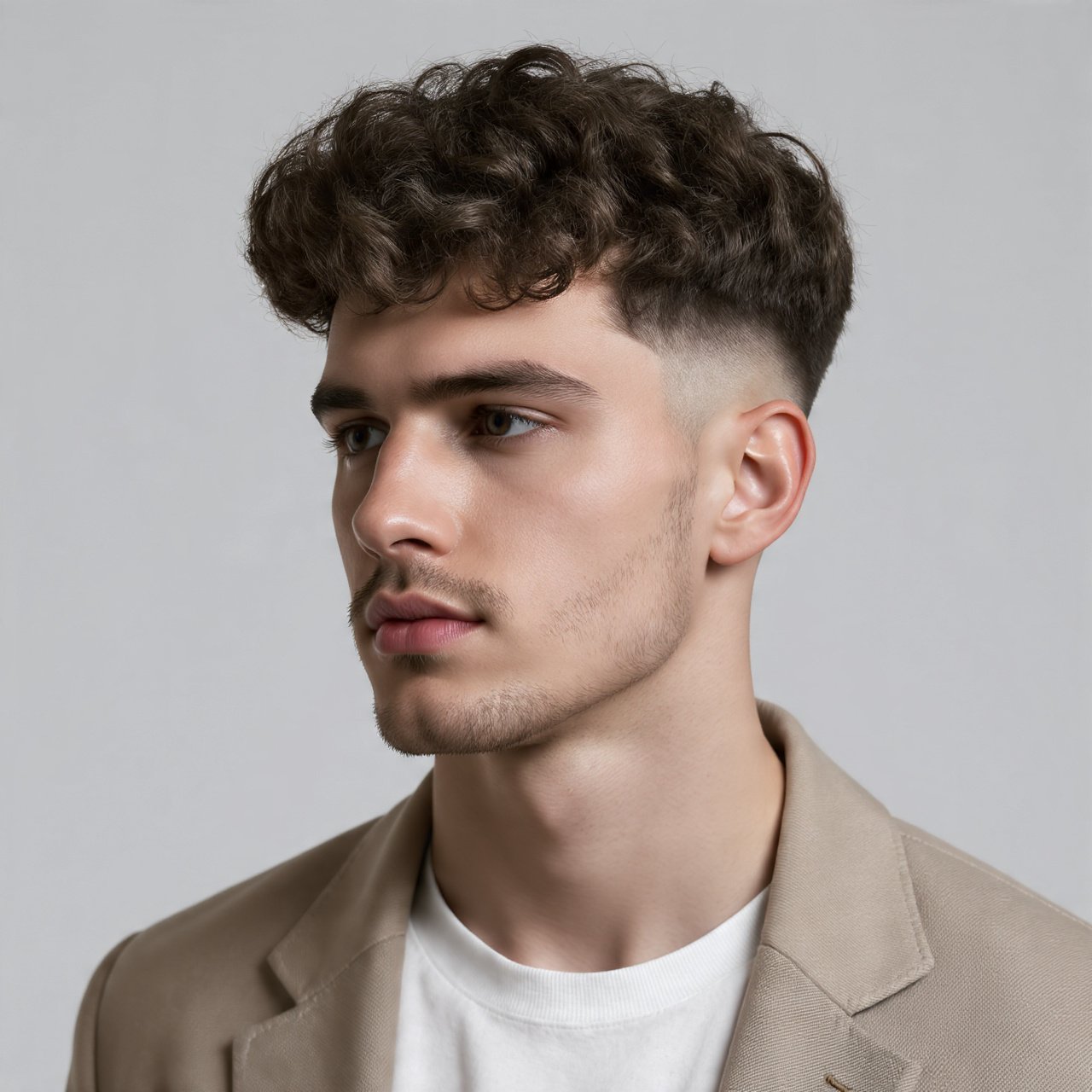 16 Curly Hairstyles Men Will Love This Year 2 Curly Low Fade Hairstyle For Men