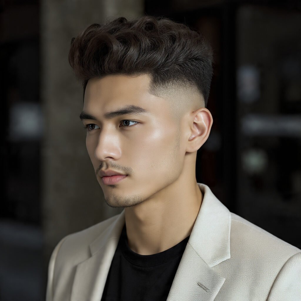 Curly Pompadour For Men 2
