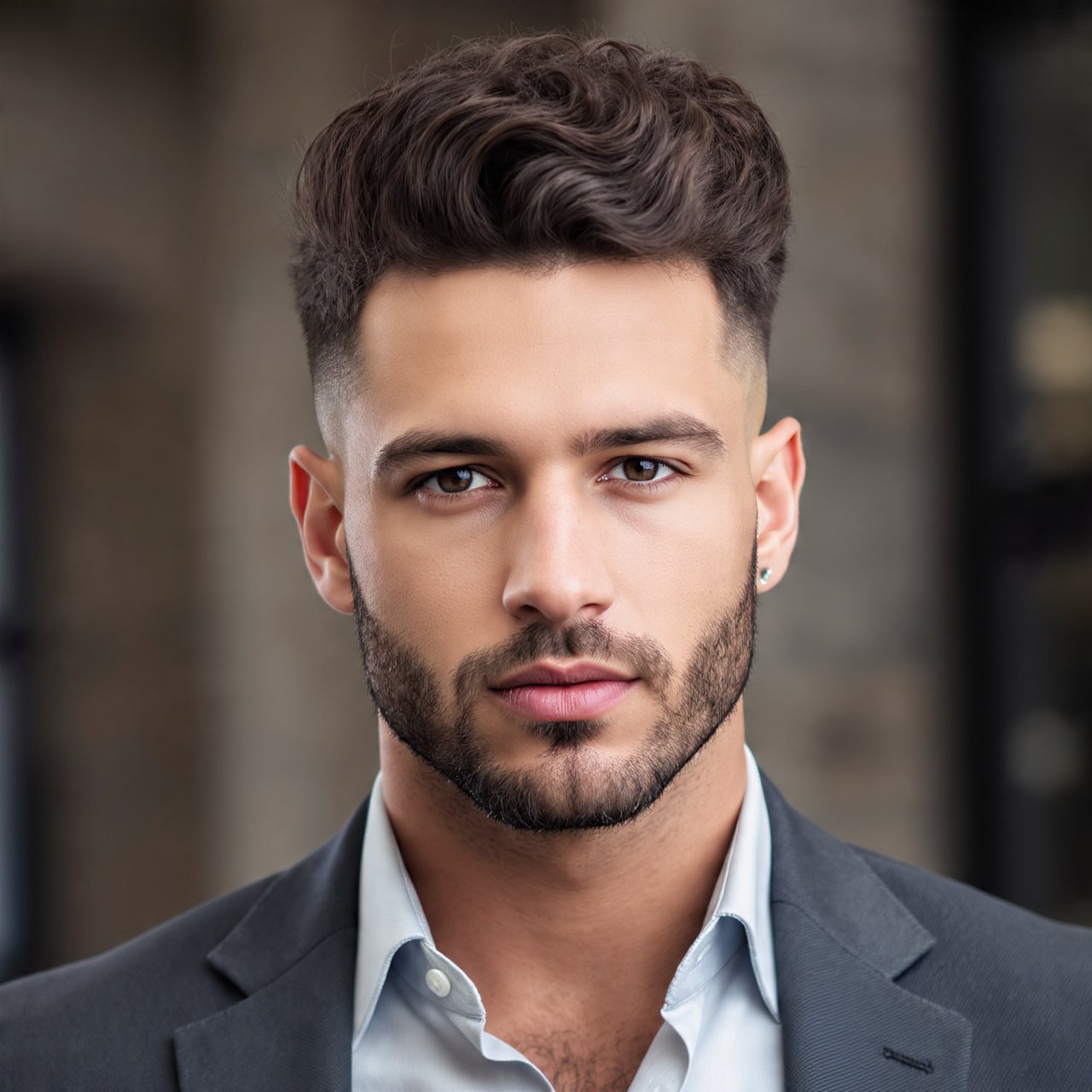 Curly Pompadour Hairstyle For Men