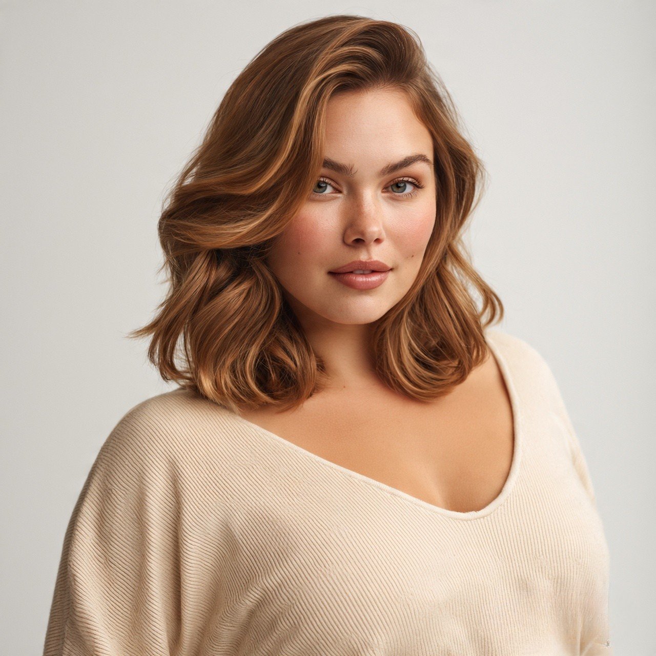 17 Stunning Haircut Ideas for Round Face Shapes for a Slimmer Look 9 Deep Side Part Lob For Round FaceÂ