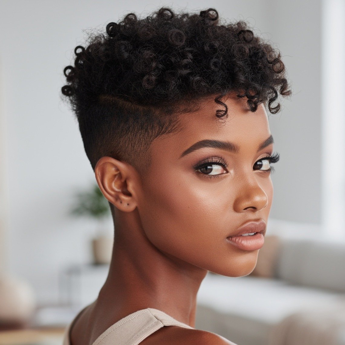 Defined Coil Pixie for Natural Hair