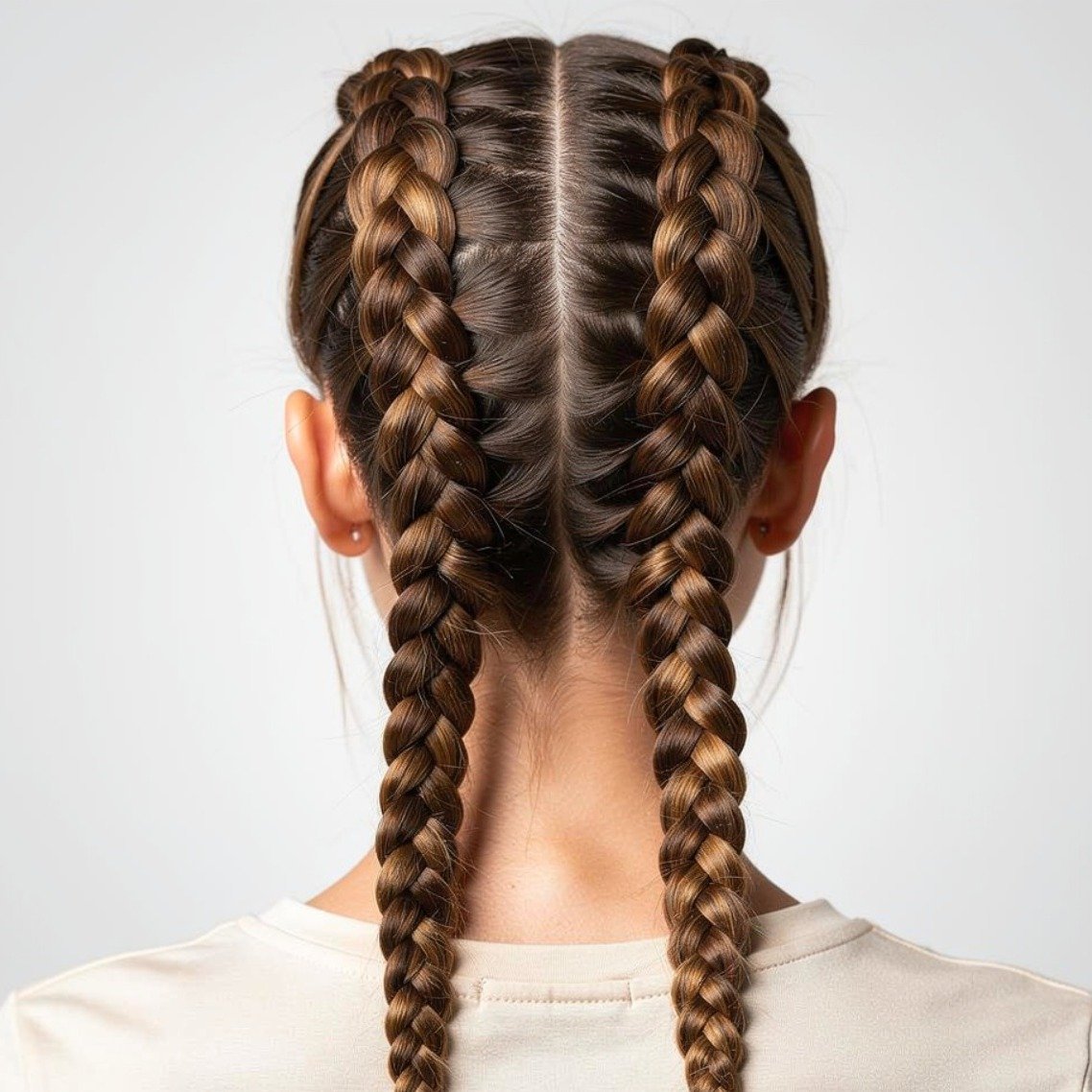 15 Trending Simple Braided Hairstyles That Are Stylish and Easy to Recreate 8 Double Dutch Braids