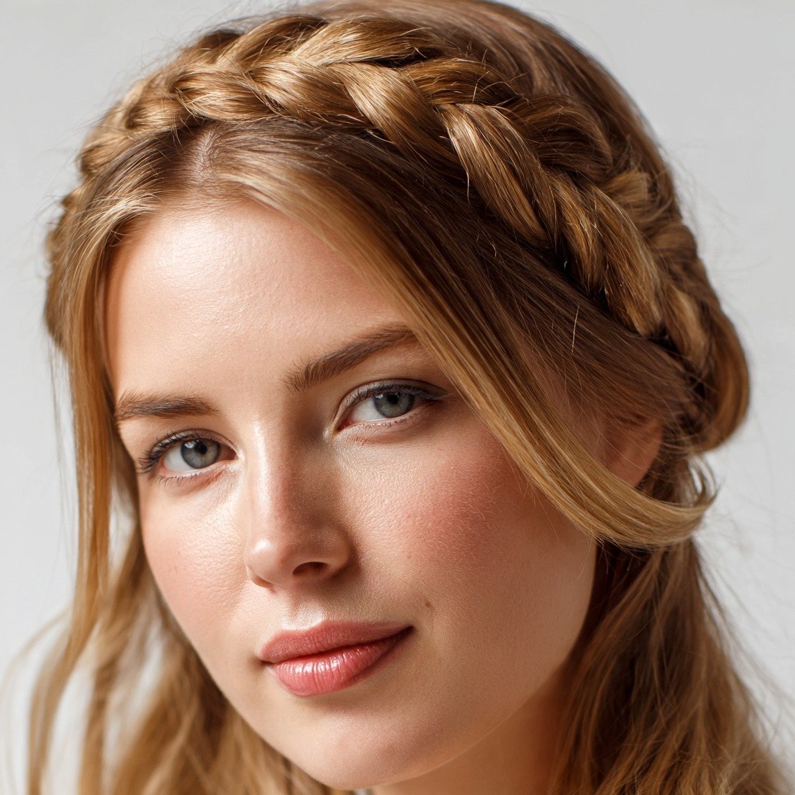 15 Trending Simple Hairstyles for Medium Hair That Are Easy and Stylish 11 Dutch Braid Across the Crown