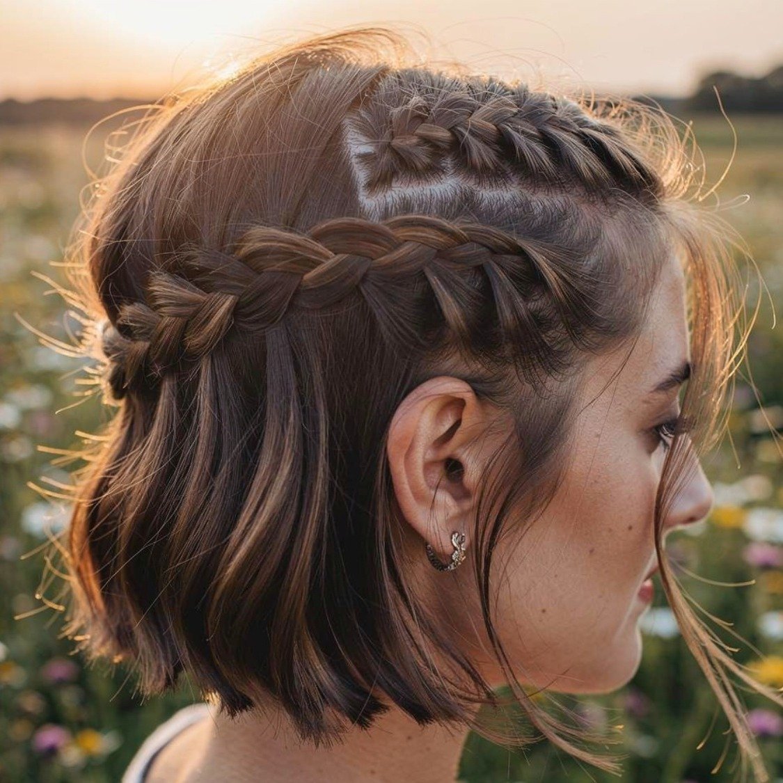 15 Braided Hairstyles Short Hair Lovers Will Want to Try 5 Dutch Braids for Short Hair