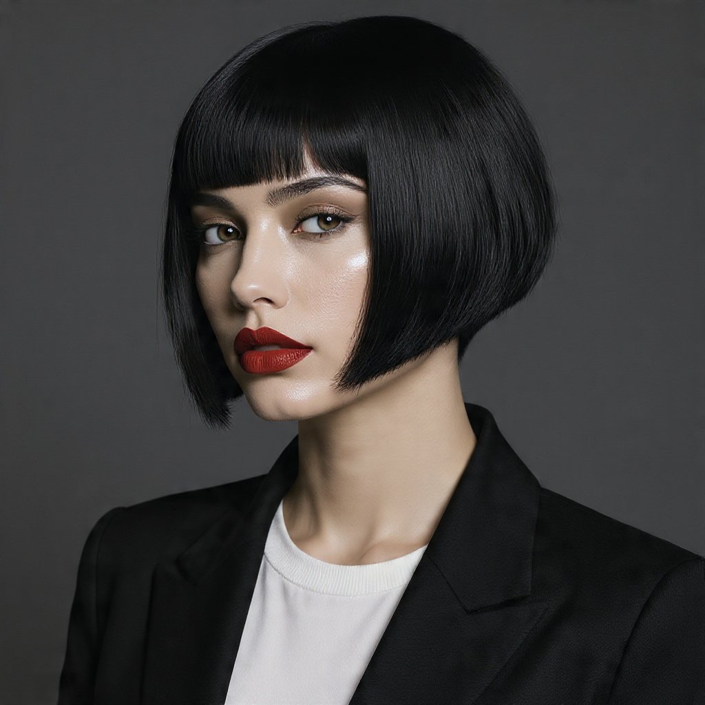 18 Trending Black Bob Hairstyles for Bold, Beautiful Style 18 Edgy Black Bob with Shaved Nape