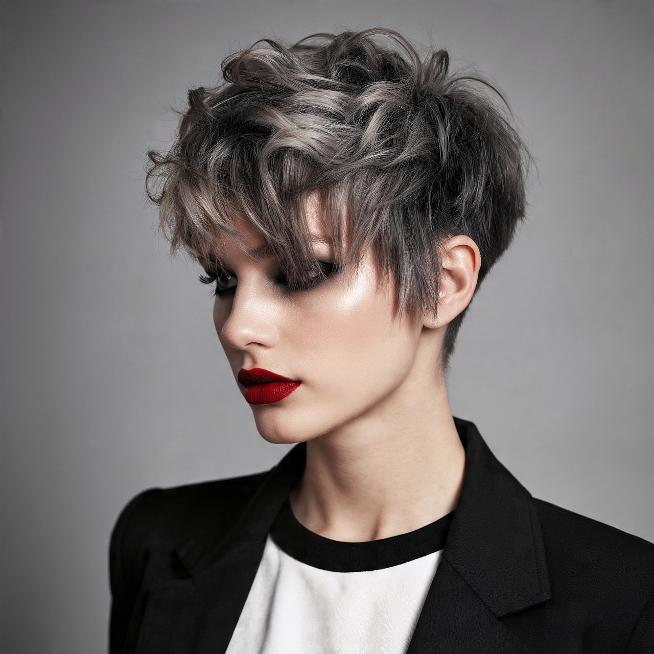 Edgy Choppy Bob With Undercut