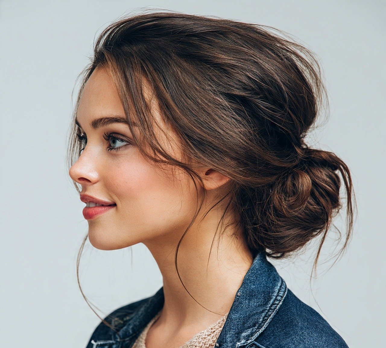 Easy Hairstyles for Long Hair: 15 Gorgeous Ideas Worth Pinning 4 Effortless Low Bun cropped