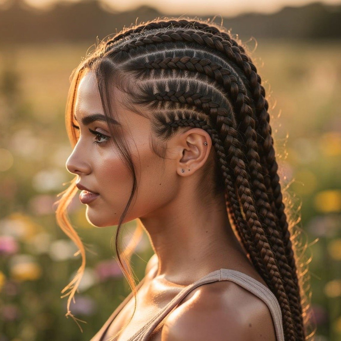 Feed In Cornrows